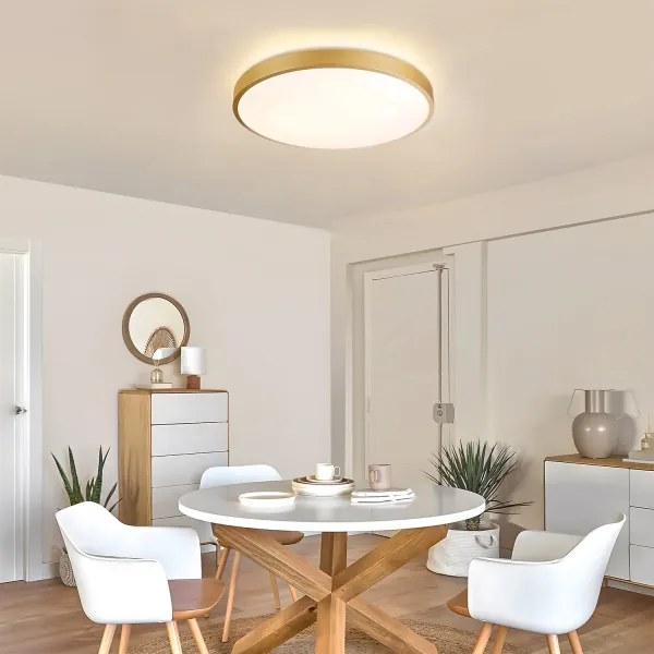 Brilagi - Corp de iluminat LED reglabil GLASS POOL DOUBLE LED/60W/230V 50 cm auriu + telecomandă