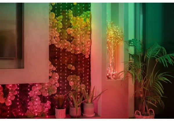 Instalație LED RGB dimabilă de Crăciun 200xLED 14 m USB Wi-Fi Twinkly TWKP200RGB-G