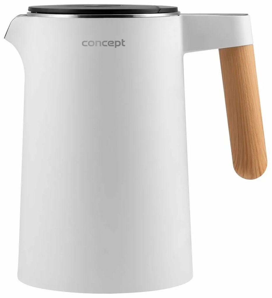 Fierbător electric Concept RK3300 inoxSalt & Pepper 1,5 l, alb, alb