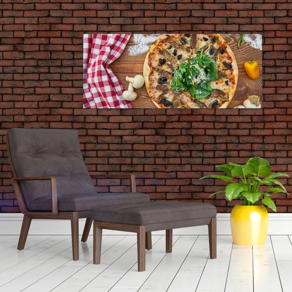 Tablou cu pizza (120x50 cm)