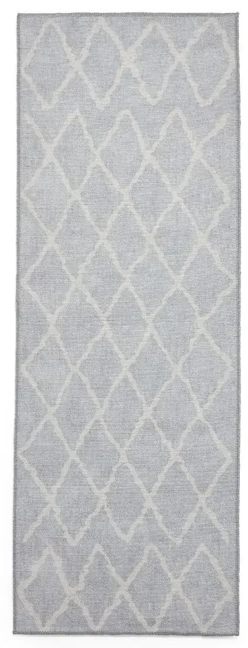 Covor tip traversă gri deschis lavabil 76x230 cm Coral Light Grey – Think Rugs