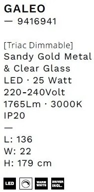 Lustra LED suspendata design modern decorativ GALEO 4L