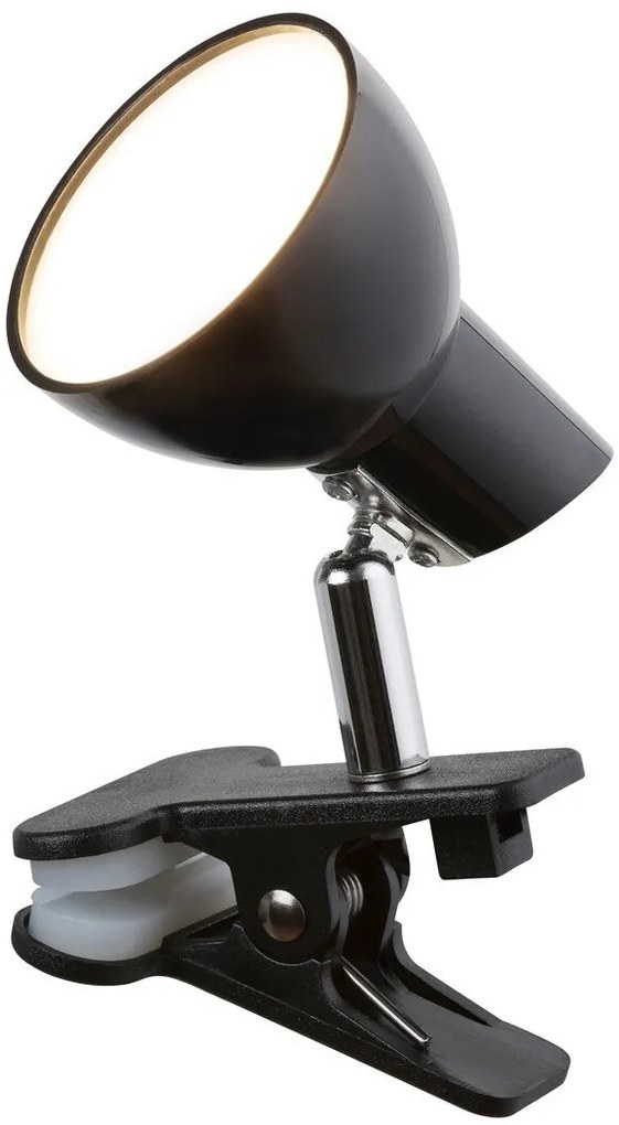Veioza, lampa de birou cu clema design modern Noah negru