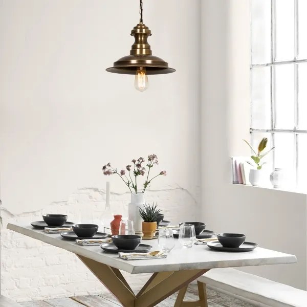 Lustră suspendată pe cablu SIVANI, 1xE27/40W/230V, bronz