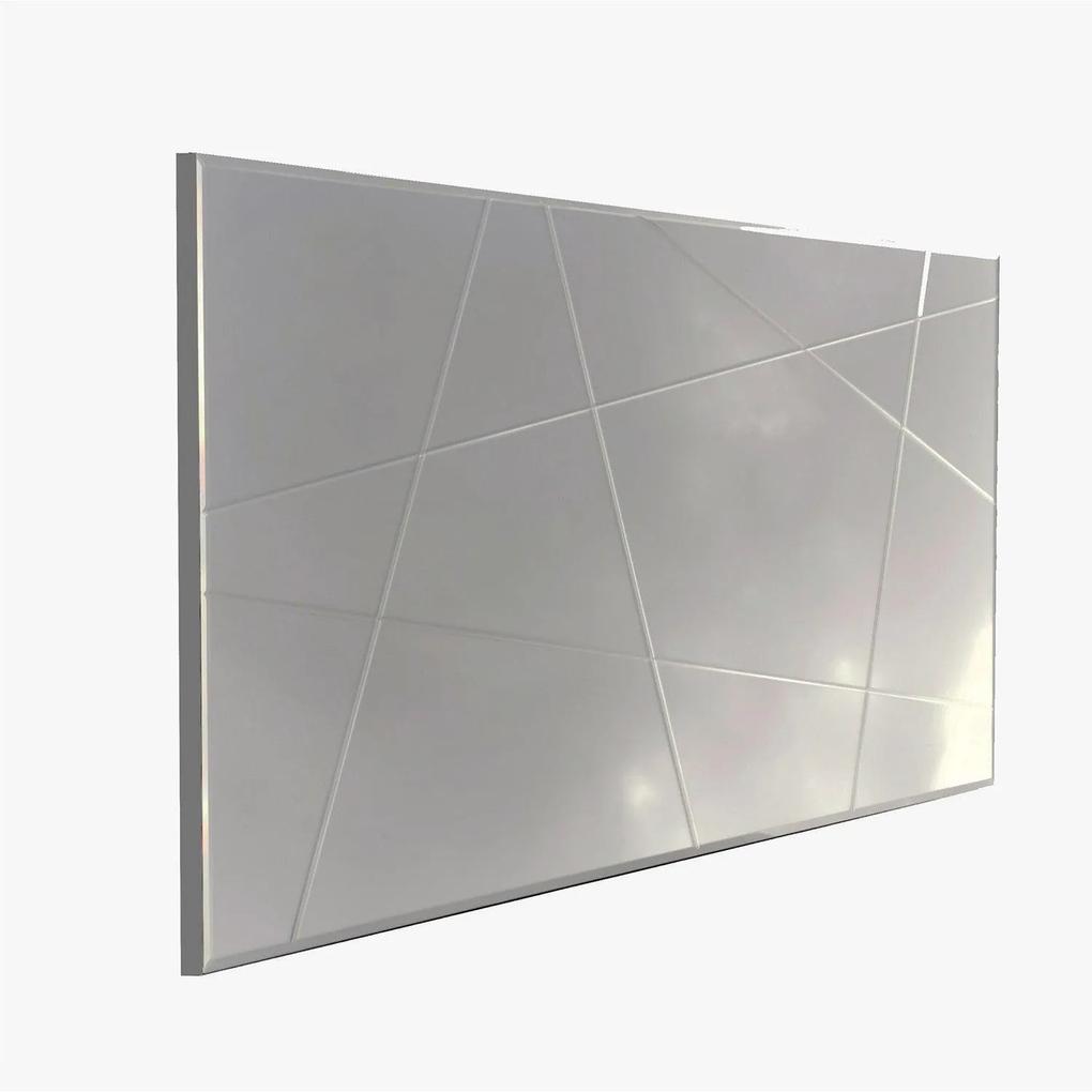 Oglinda decorativa Logon, Argint, 130x62x2 cm