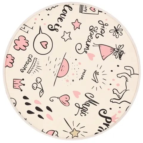 Plafonieră pentru copii KIDDY 2xE27/40W/230V bej/roz