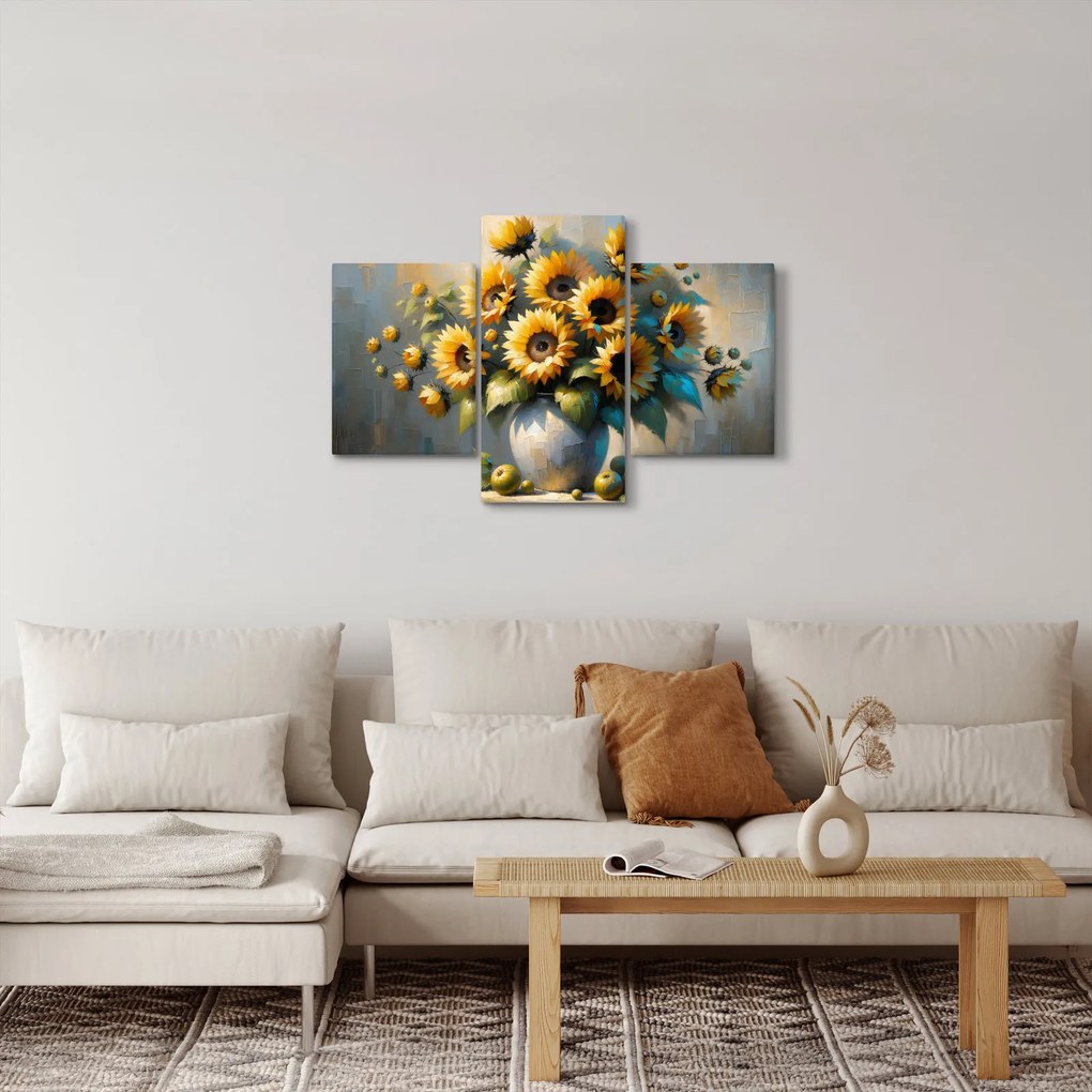 Tablou – Vază cu floarea-soarelui (90x60 cm)
