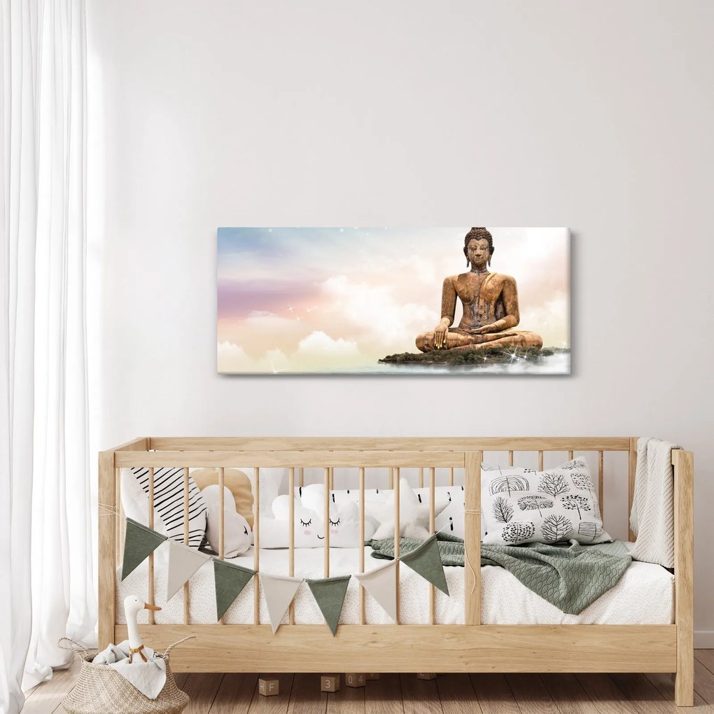 Tablou - Buddha care supraveghează pământul (120x50 cm)
