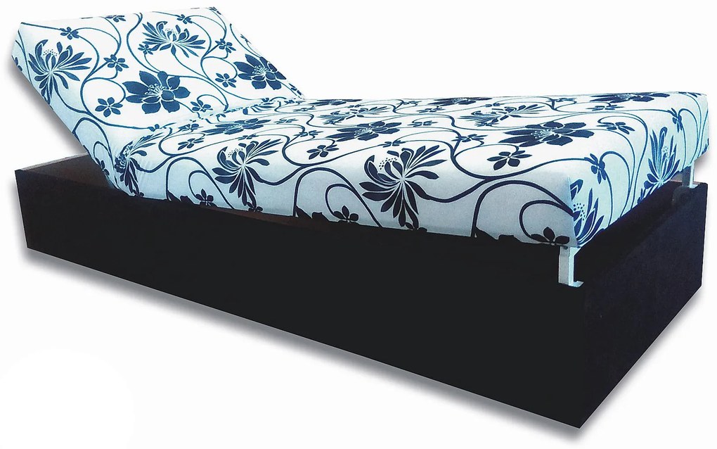 Pat de o persoană (canapea) 80 cm Darcy (negru 39 + Stela). 793073