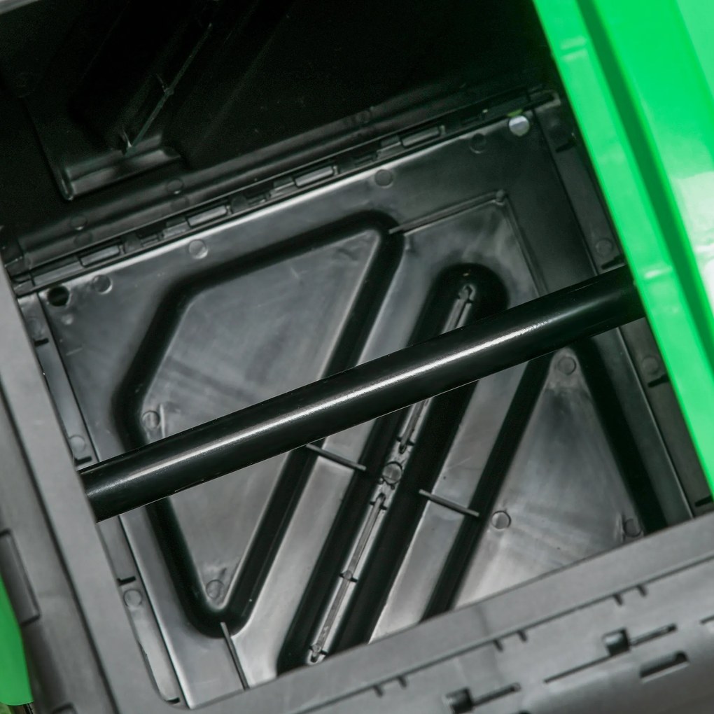 Outsunny Compostor de grădină bac compostor pentru grădină rotativ 360° din polipropilenă 65 L 24 orificii 60 x 49 x 77 cm negru | Aosom Romania