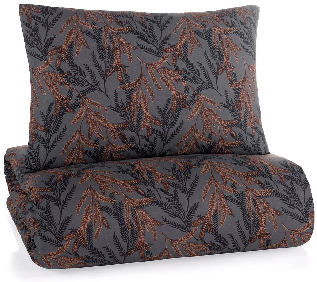 Lenjerie de pat din bumbac renforce 4Home MidnightFern , 140 x 200 cm, 70 x 90 cm