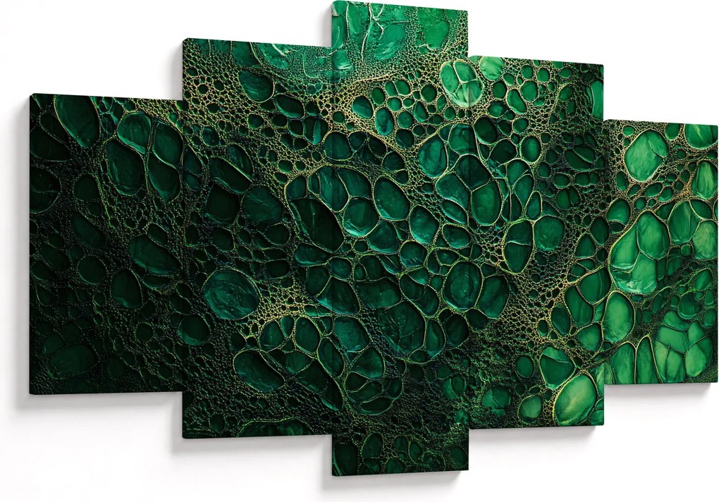 Tablou - Imagine microscopică verde (150x105 cm)