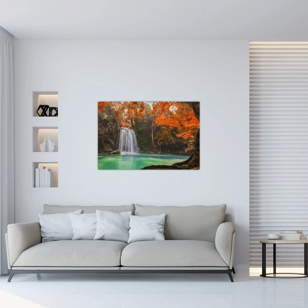 Tablou - Cascadă în Thailanda (90x60 cm)
