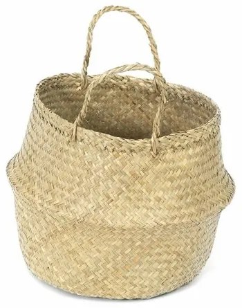 Coș de depozitare Compactor tricotat din iarbă demare Belly, 35 x 32 cm, natural