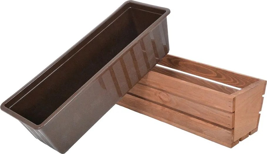 Jardinieră din lemn 51 cm Modern – Rojaplast