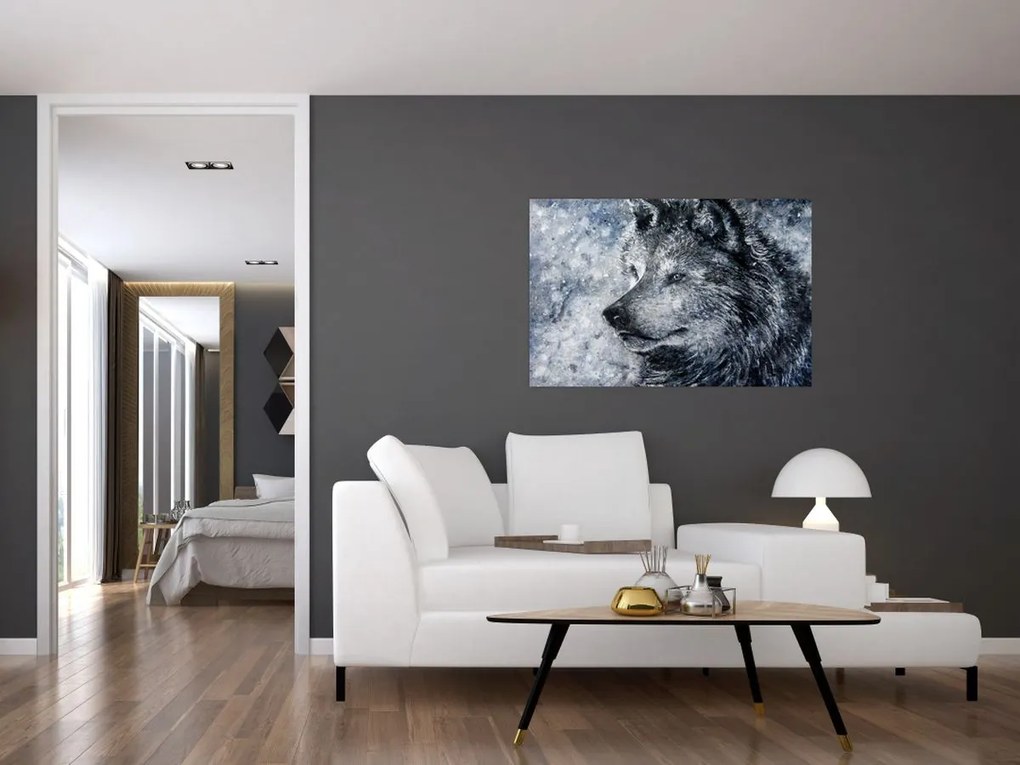 Tablou - Lupul din desene animate (90x60 cm)