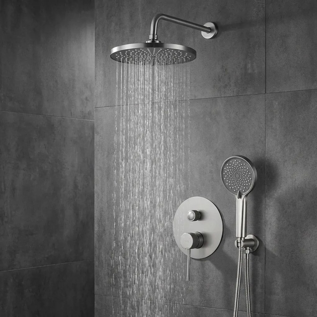 Set de dus incastrat Rea Lungo Stripe Nickel Brush + BOX