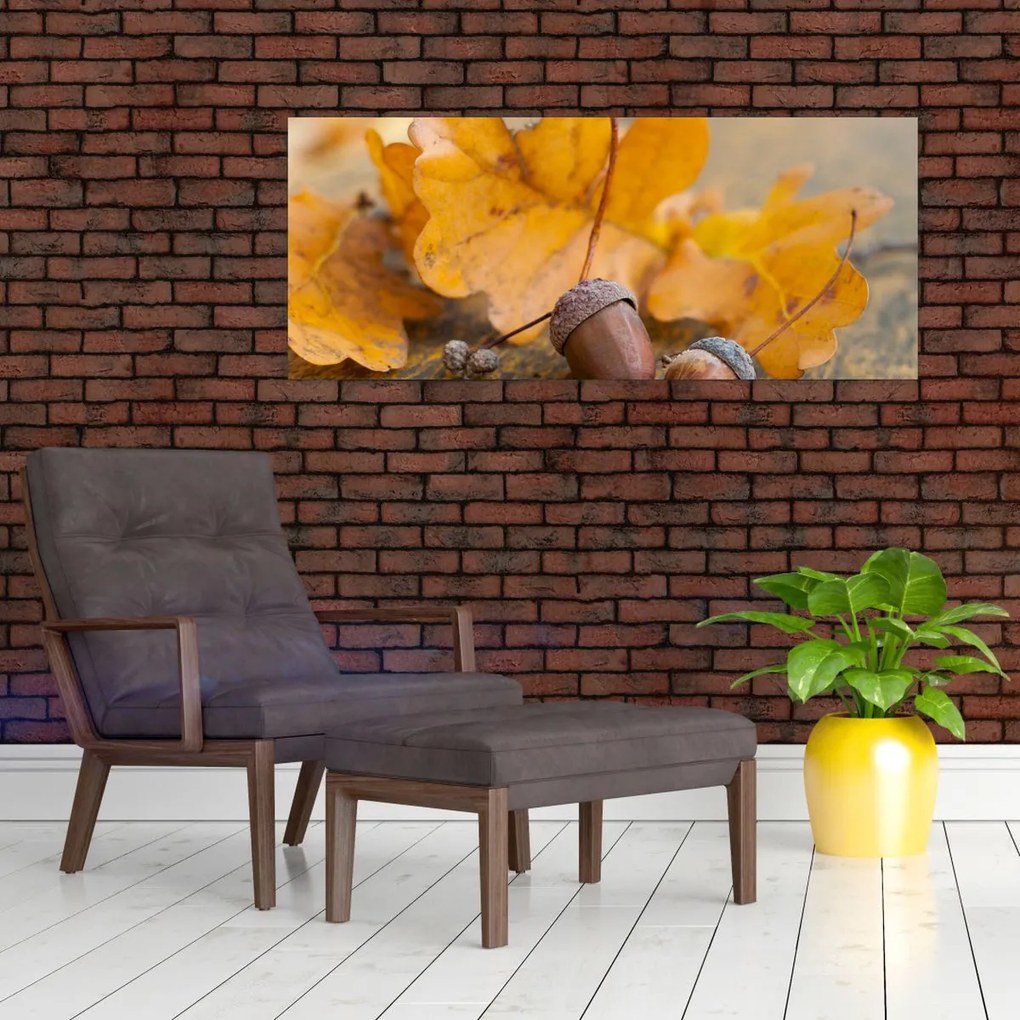 Tablou - Ghinde de toamnă (120x50 cm)