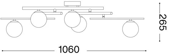 Lustră LED aplicată Ideal Lux ATLAS 5xG9/3W/230V alb
