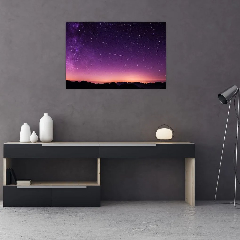 Tablou cu cerul și stea căzând (90x60 cm)