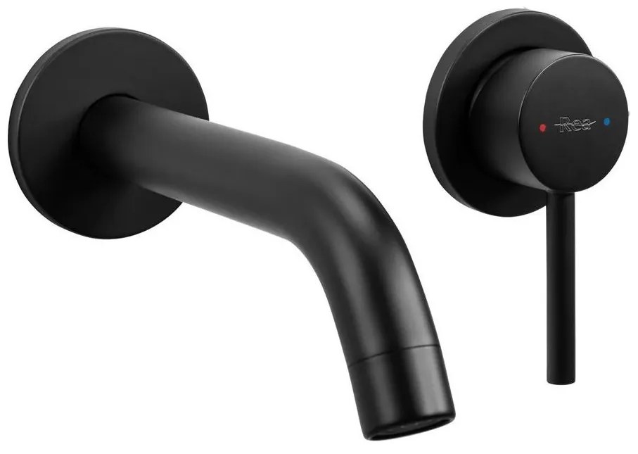 REA-B5332 - Baterie pentru lavoar OWEN, montaj încastrat, neagră