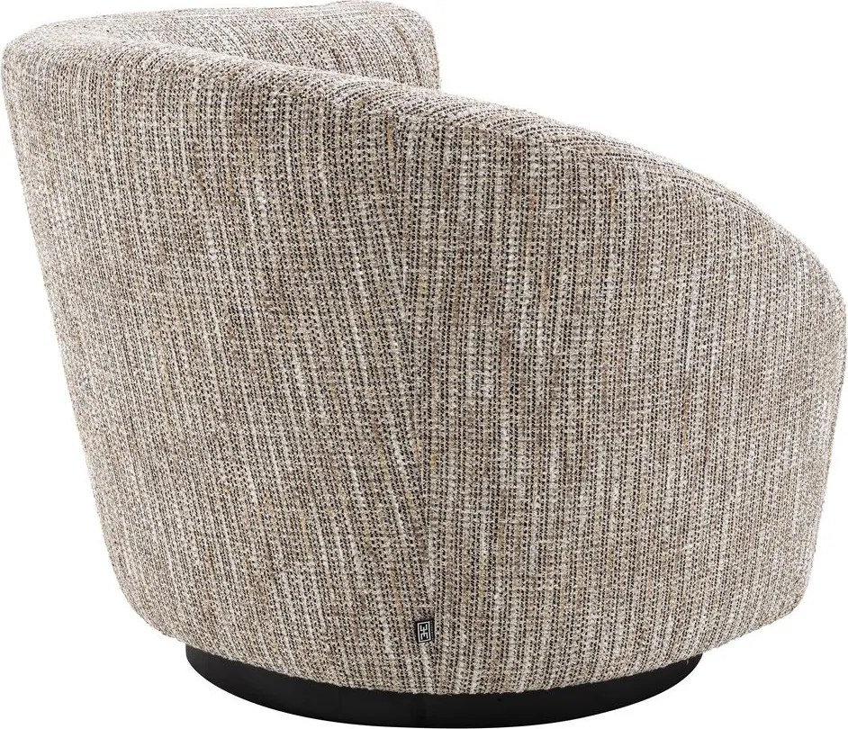Fotoliu pivotant design elegant LUX Colin right, bej mademoiselle 115433 HZ