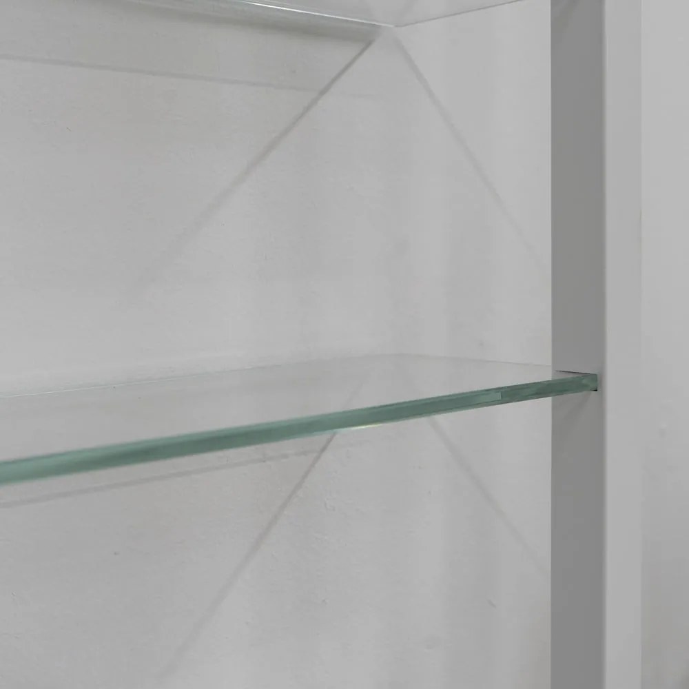 Raft alb etajat din metal 46 cm Cubic – Spinder Design