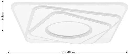 Plafonieră LED dimabilă Brilagi MODERN LED/100W/230V 2700-6500K + telecomandă