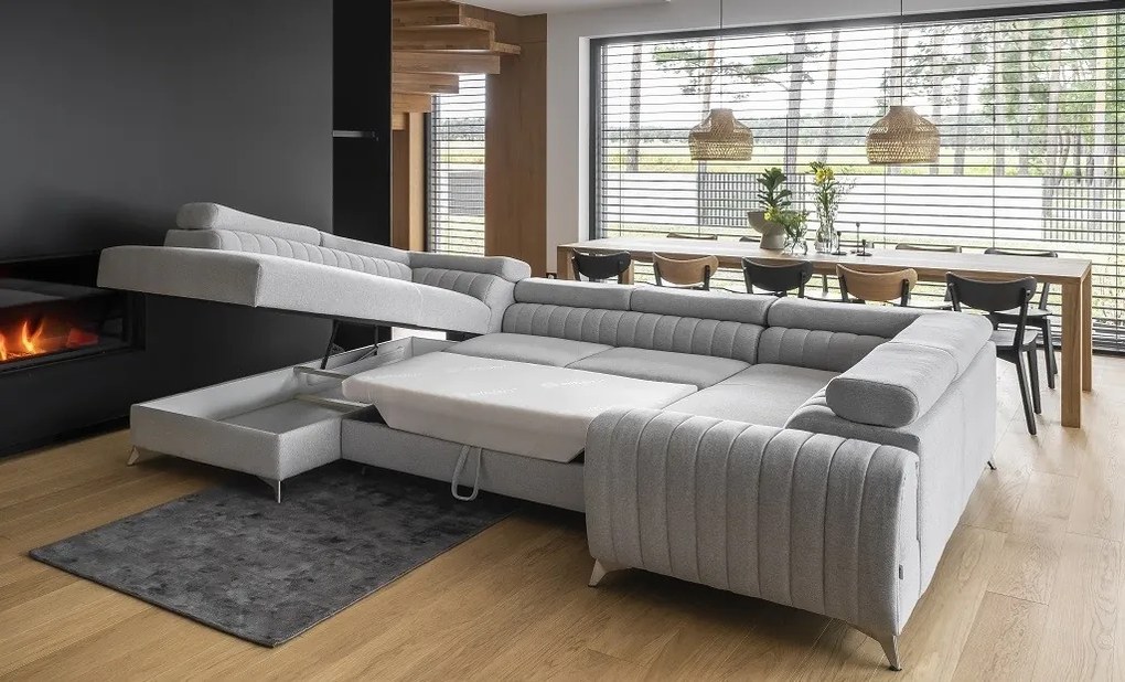 Coltar living extensibil Louis – L340 x l202 x h92 cm
