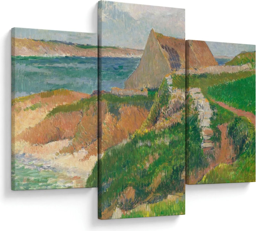 Tablou - Henri Moret, The Island of Raguenez, Brittany, reproducere (90x60 cm)