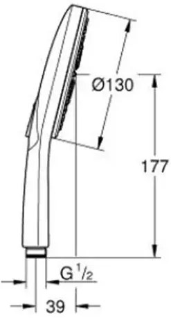 Para de dus Grohe Rainshower SmartActive 3 functii auriu periat Cool Sunrise