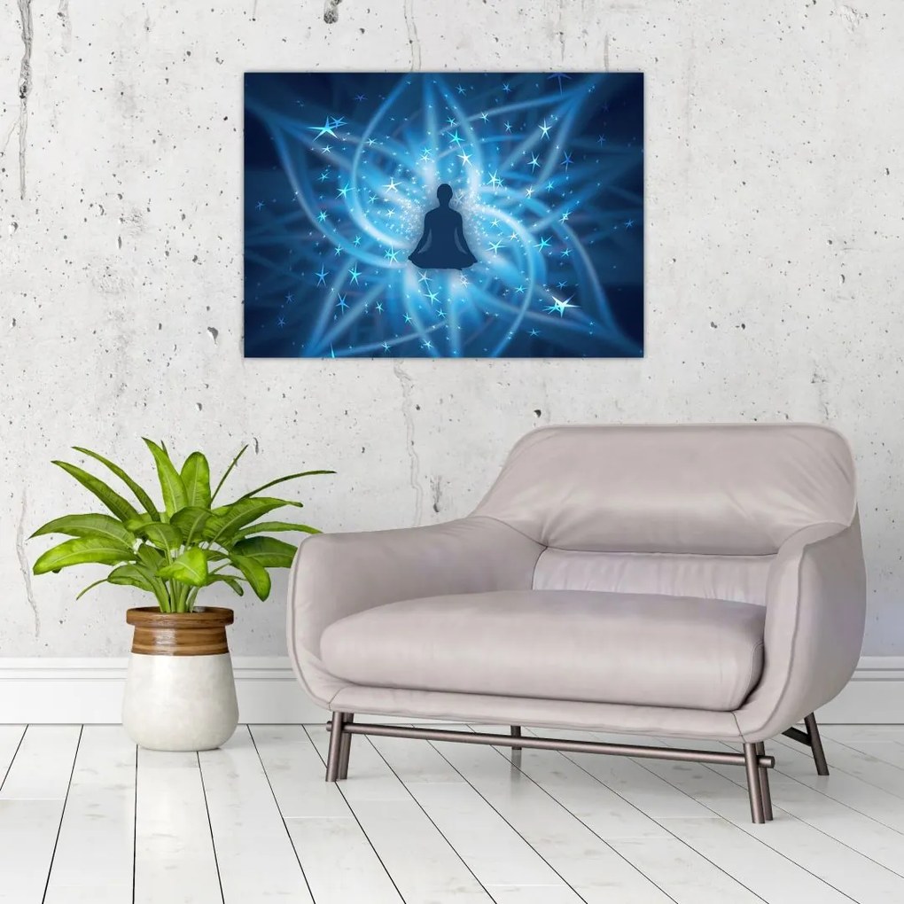 Tablou pe sticlă - Energie spirituală (70x50 cm)