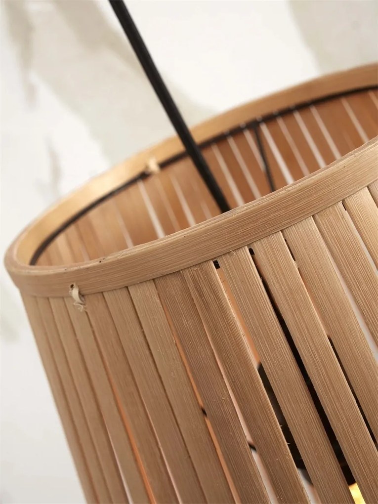 Lustra/Pendul eco din bambus Merapi tapered L, nat