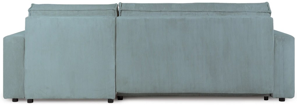 Canapea extensibila cu colt bilateral Culoare Albastru Deschis, SMART