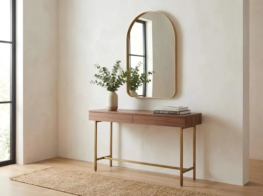 Oglinda de perete ARCA 90cm auriu