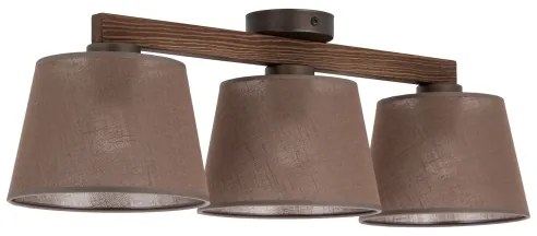 Brilagi - Lustră aplicată LATTE 3xE27/15W/230V pin/maro