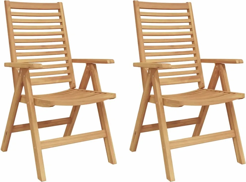 vidaXL Scaune de grădină 2 pcs Maro 52 x 64.5 x 108 cm