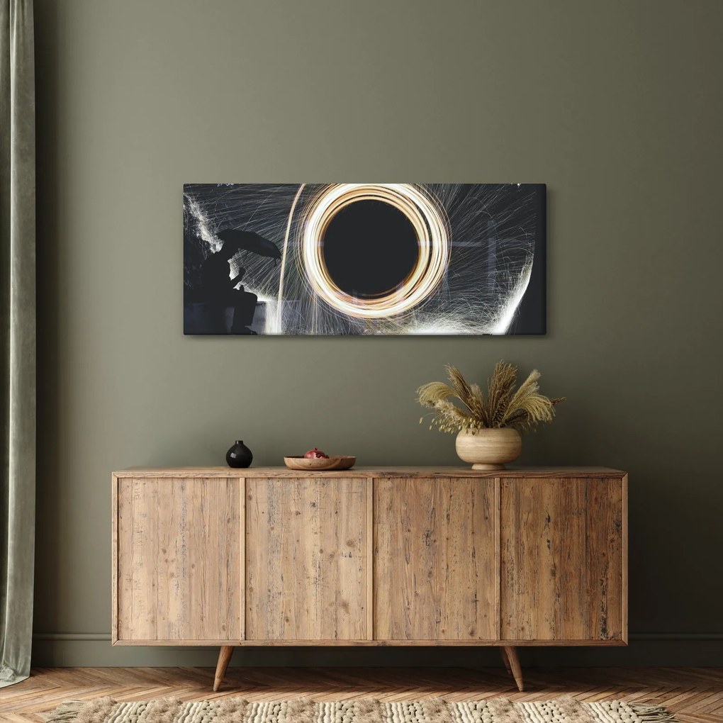 Tablou - Show de lumini în ploaie (120x50 cm)