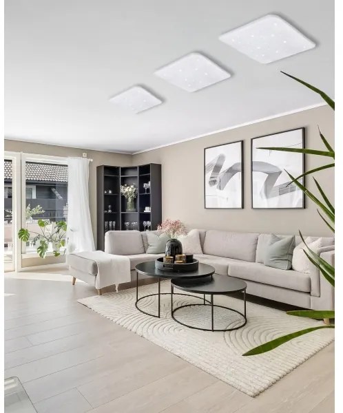 Plafonieră LED dimabilă FLORA LED/36W/230V 2700-6500K + telecomandă