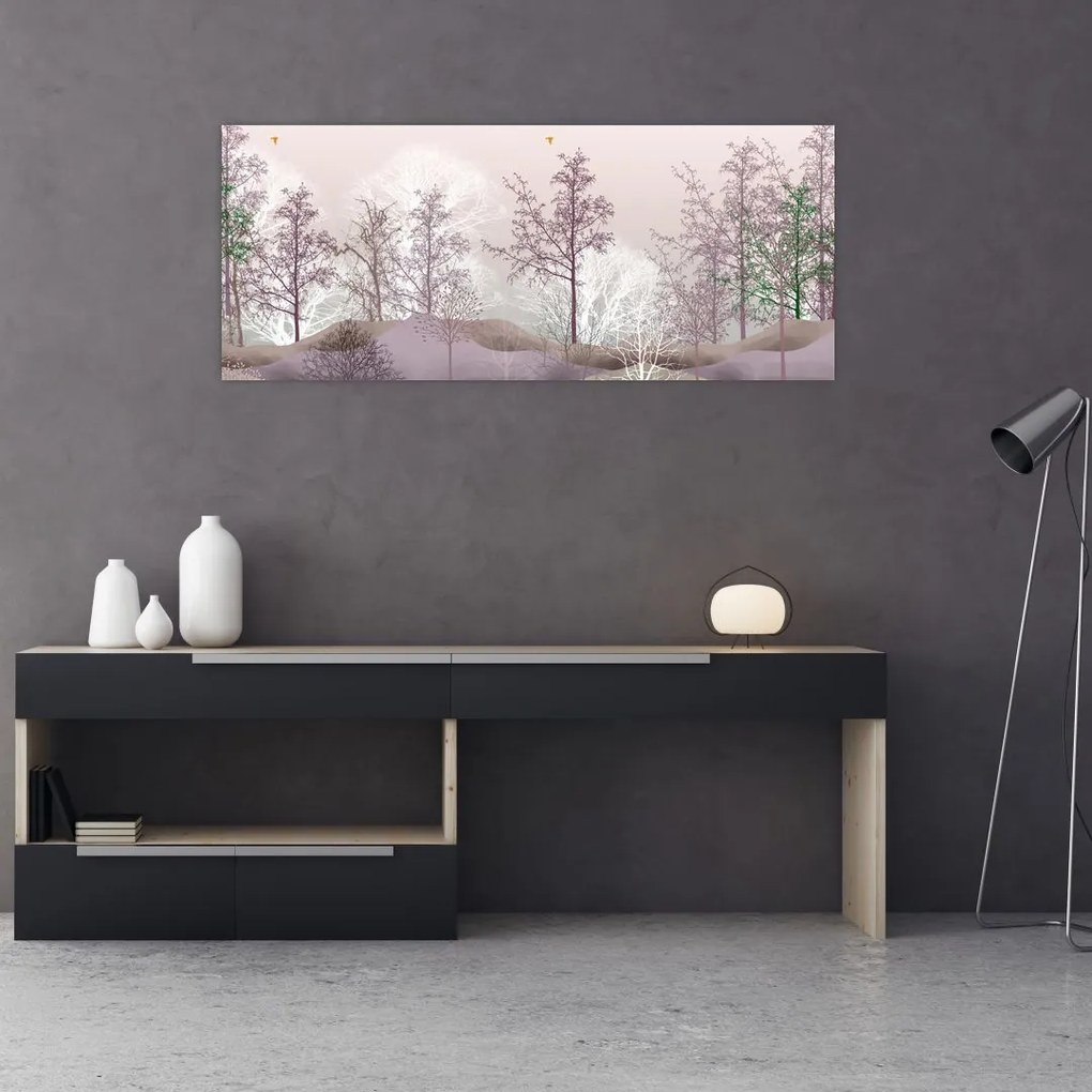 Tablou cu pădure (120x50 cm)