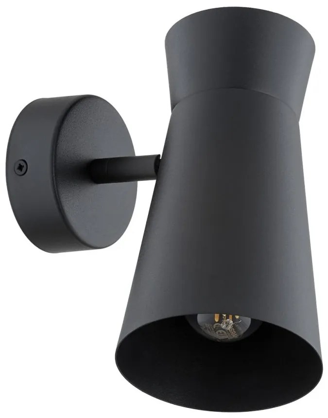 Aplica de perete design minimalist, Otel, Negru, LORD