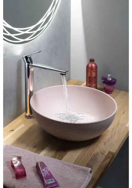 Sapho - Lavoar pentru blat FORMIGO Ø 39 cm beton/roz