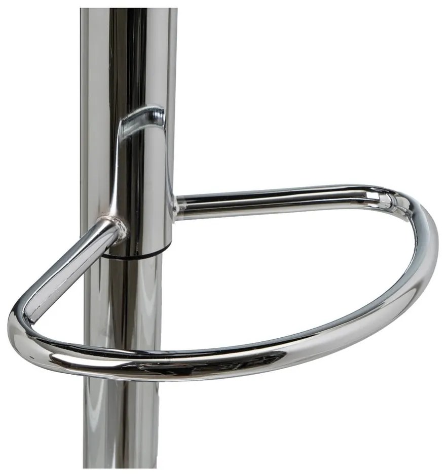 Scaune de bar albe cu înălțime ajustabilă 2 buc. din imitație de piele (înălțime șezut 93 cm) – Casa Selección