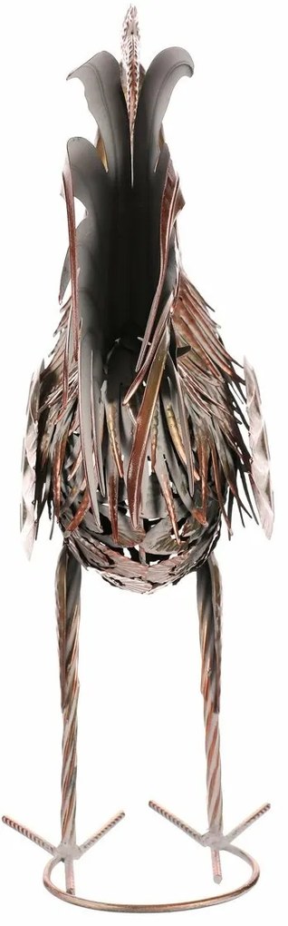 Decorație metalică pentru grădină Cocos, cupru,39 x 16 x 53 cm