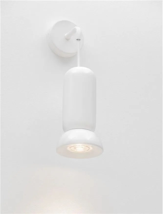 Aplica de perete ceramica alba PARLO