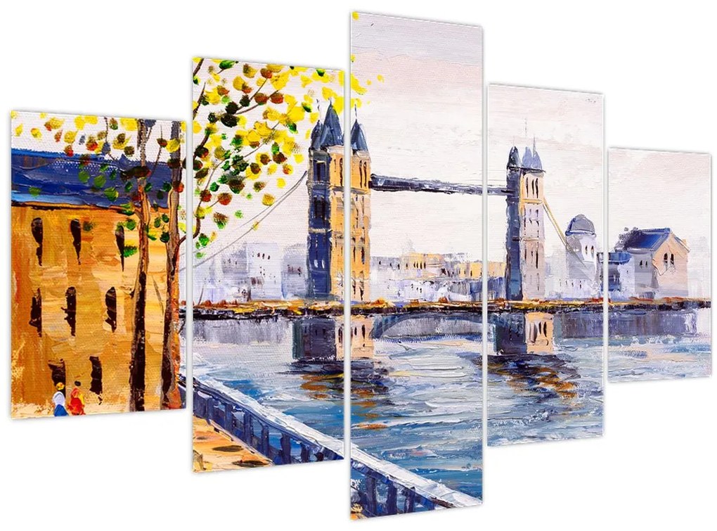 Tablou - Pictură oraș (150x105 cm)