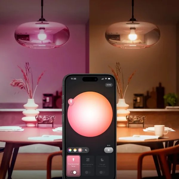 Pachet de bază Philips Hue WACA 2xE27/8W/230V 2200-6500K + Hue Bridge
