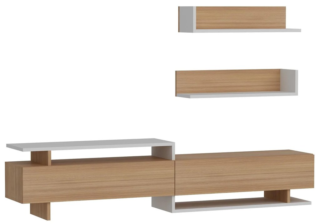 Mobilier living Alcaraz (teak + alb). 1101400