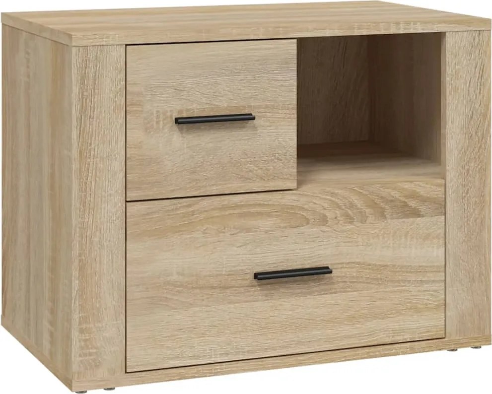 vidaXL Noptieră, stejar sonoma, 60x36x45 cm, lemn prelucrat