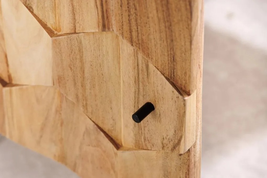 Comoda suspendata din lemn de salcam Mystic Living 160cm